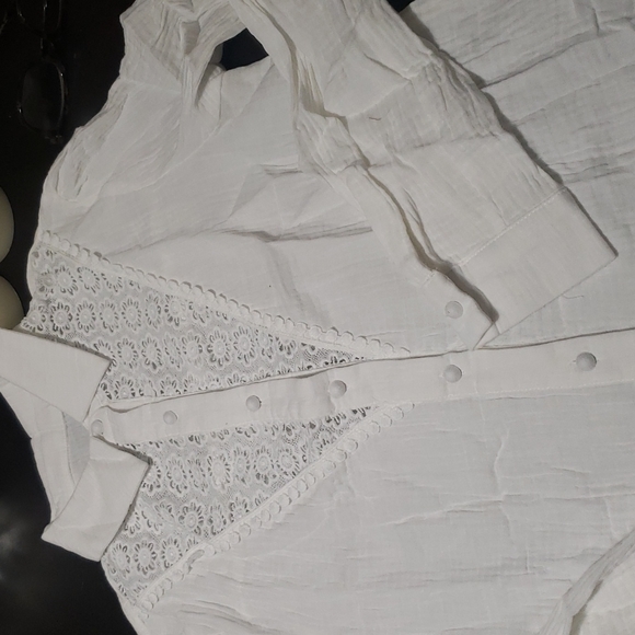 🔥New boutique lace spliced cotton top - Picture 6 of 12